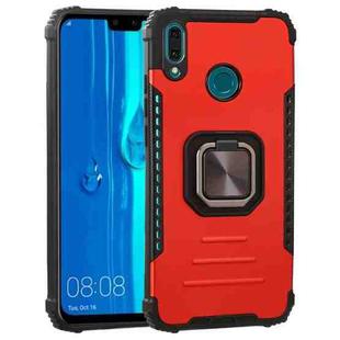 For Huawei Y9 (2019) / Enjoy 9 Plus / Enjoy 20e Fierce Warrior Series Armor All-inclusive Shockproof Aluminum Alloy + TPU Protective Case with Ring Holder(Red)