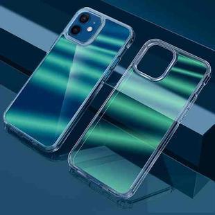 For iPhone 12 Dazzle Colour TPU + PC Transparent Protective Case(Green Light)