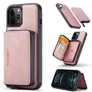 For iPhone 12 mini JEEHOOD Magnetic Zipper Horizontal Flip Leather Case with Holder & Card Slot & Wallet (Pink)