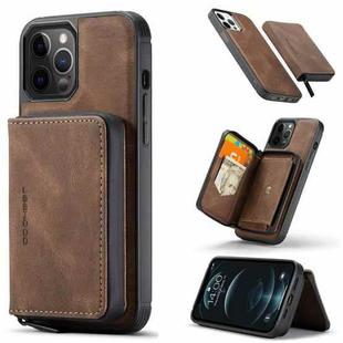 For iPhone 12 mini JEEHOOD Magnetic Zipper Horizontal Flip Leather Case with Holder & Card Slot & Wallet (Brown)
