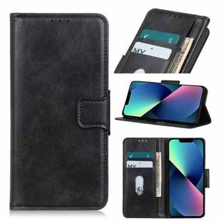For iPhone 13 mini Mirren Crazy Horse Texture Horizontal Flip Leather Case with Holder & Card Slots & Wallet (Black)