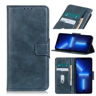 For iPhone 13 Pro Max Mirren Crazy Horse Texture Horizontal Flip Leather Case with Holder & Card Slots & Wallet (Blue)