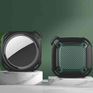Bumblebee Carbon Fiber Texture Protective Cover Case For AirTag(Black Green)