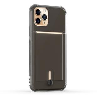 For iPhone 11 Pro Max Shockproof TPU Protective Case with Card Slot(Black)