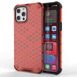 For iPhone 13 Shockproof Honeycomb PC + TPU Protective Case(Red)