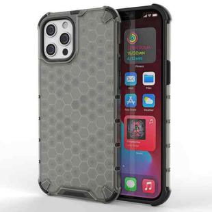 For iPhone 13 Pro Max Shockproof Honeycomb PC + TPU Protective Case (Black)