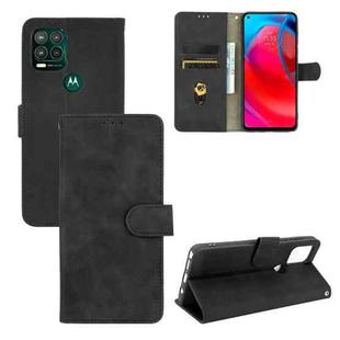 For Motorola Moto G Stylus 5G Solid Color Skin Feel Magnetic Buckle Horizontal Flip Calf Texture PU Leather Case with Holder & Card Slots & Wallet(Black)