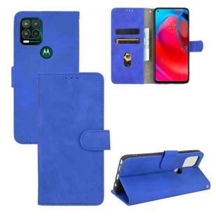 For Motorola Moto G Stylus 5G Solid Color Skin Feel Magnetic Buckle Horizontal Flip Calf Texture PU Leather Case with Holder & Card Slots & Wallet(Blue)