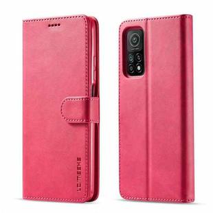 For Xiaomi Redmi Note 10 5G / Poco M3 Pro LC.IMEEKE Calf Texture Horizontal Flip Leather Case with Holder & Card Slots & Wallet(Red)