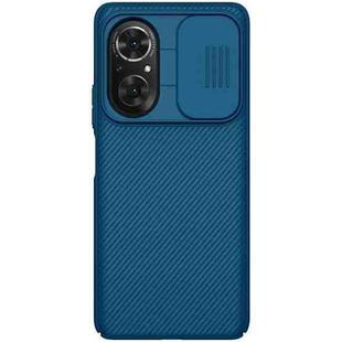 For Honor 50 SE NILLKIN Black Mirror Series PC Camshield Full Coverage Dust-proof Scratch Resistant Case(Blue)