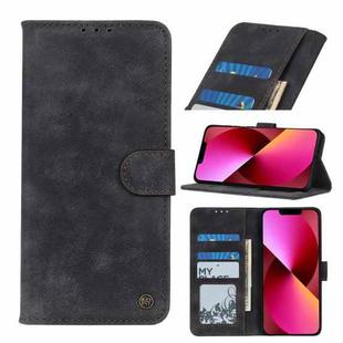 For iPhone 13 Antelope Texture Magnetic Buckle Horizontal Flip PU Leather Case with Card Slots & Wallet & Holder(Black)