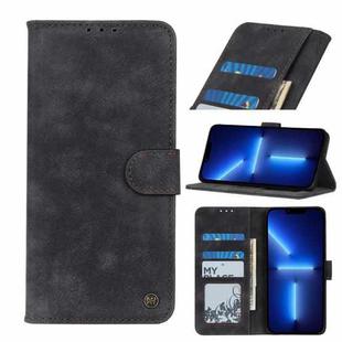 For iPhone 13 Pro Antelope Texture Magnetic Buckle Horizontal Flip PU Leather Case with Card Slots & Wallet & Holder (Black)