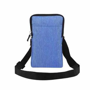 Universal Fashion Waterproof Casual Mobile Phone Waist Diagonal Bag For 6.7-6.9 inch Phones(Blue)