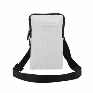 Universal Fashion Waterproof Casual Mobile Phone Waist Diagonal Bag For 6.7-6.9 inch Phones(Creamy White)