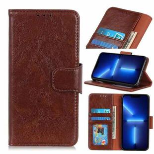 For iPhone 13 Pro Max Nappa Texture Horizontal Flip Leather Case with Holder & Card Slots & Wallet (Brown)