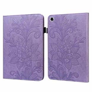 For Lenovo Tab M10 HD Gen 2 Lace Flower Embossing Pattern Horizontal Flip Leather Case with Holder & Card Slots & Wallet & Photo Frame(Purple)