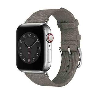 Two-color Nylon Braid Watch Band For Apple Watch Series 8&7 41mm / SE 2&6&SE&5&4 40mm / 3&2&1 38mm(Grey)