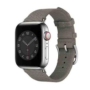 Two-color Nylon Braid Watch Band For Apple Watch Ultra 49mm&Watch Ultra 2 49mm / Series 9&8&7 45mm / SE 3&SE 2&6&SE&5&4 44mm / 3&2&1 42mm(Grey)