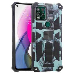 For Motorola Moto G Stylus 5G Camouflage Armor Shockproof TPU + PC Magnetic Protective Case with Holder(Mint Green)