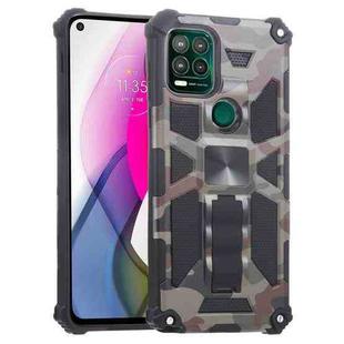 For Motorola Moto G Stylus 5G Camouflage Armor Shockproof TPU + PC Magnetic Protective Case with Holder(Army Green)