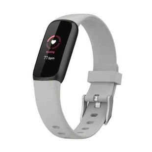 For Fitbit Luxe Silicone Watch Band, Size:S(Rock Grey)