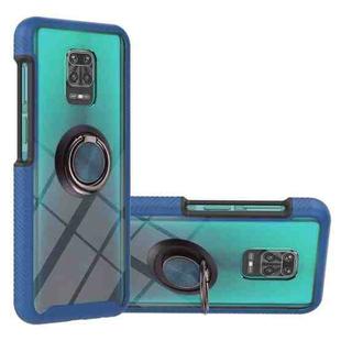For Xiaomi Redmi Note 9S / Redmi Note 9 Pro / Redmi Note 9 Pro Max Starry Sky Solid Color Series Shockproof PC + TPU Protective Case with Ring Holder & Magnetic Function(Blue)