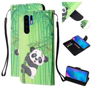 For Huawei P30 Pro Colored Drawing Pattern Cross Texture Horizontal Flip PU Leather Case with Holder & Card Slots & Wallet(Panda Bamboo)