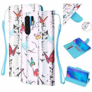 For Huawei P30 Pro Colored Drawing Pattern Cross Texture Horizontal Flip PU Leather Case with Holder & Card Slots & Wallet(Butterfly Tree)