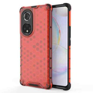 For Honor 50 Pro Shockproof Honeycomb PC + TPU Protective Case(Red)