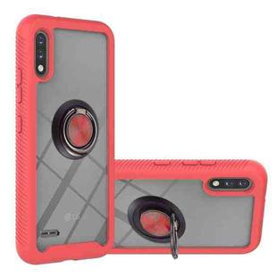 For LG K22 / K22+ Starry Sky Solid Color Series Shockproof PC + TPU Protective Case with Ring Holder & Magnetic Function(Red)