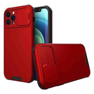 For iPhone 12 Sliding Camera Cover Design PC + TPU Protective Case(Red)