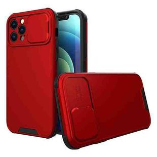 For iPhone 12 Pro Max Sliding Camera Cover Design PC + TPU Protective Case(Red)