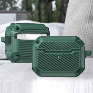 Shield Armor Shield Armor Waterproof Wireless Earphone Protective Case For AirPods Pro(Dark Green)