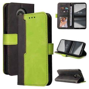 For Nokia 3.4 / 5.4 Business Stitching-Color Horizontal Flip PU Leather Case with Holder & Card Slots & Photo Frame(Green)