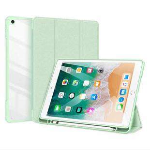 DUX DUCIS TOBY Series Shockproof PU Leather + PC + TPU Horizontal Flip Case with Holder & Pen Slot & Sleep / Wake-up Function For iPad 9.7 inch 2017 / 2018(Green)