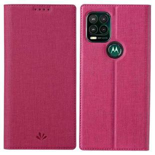 For Motorola Moto G Stylus 5G ViLi DMX Series Shockproof TPU + PU Leather Magnetic Attraction Horizontal Flip Case with Card Slot & Holder(Rose Red)