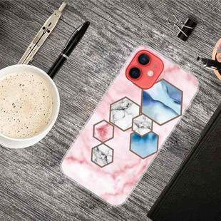 For iPhone 13 B Series Marble Pattern TPU Protective Case(GK-A21)