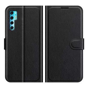 For TCL 20 Pro 5G Litchi Texture Horizontal Flip Protective Case with Holder & Card Slots & Wallet(Black)