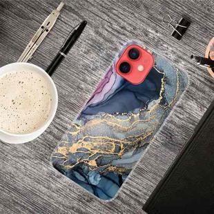 For iPhone 13 Abstract Marble Pattern TPU Protective Case(Abstract Gold)