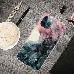 For iPhone 13 Pro Max Abstract Marble Pattern TPU Protective Case (Abstract Black)