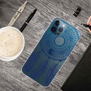 For iPhone 13 Pro Max Painted Pattern High Transparent TPU Protective Case (Mandala)