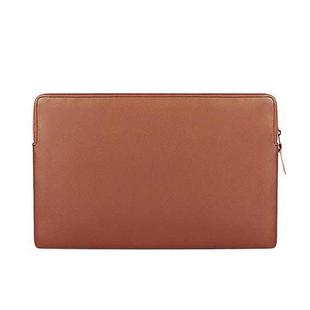 ND09 Laptop Thin and Light PU Liner Bag, Size:13.3 inch(Cowhide Yellow)