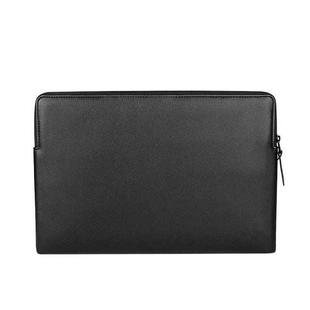 ND09 Laptop Thin and Light PU Liner Bag, Size:14.1-15.4 inch(Black)