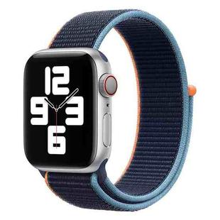 Loop Type Sport Watch Band For Apple Watch Series 9&8&7 41mm / SE 3&SE 2&6&SE&5&4 40mm / 3&2&1 38mm(Dark Navy Blue)