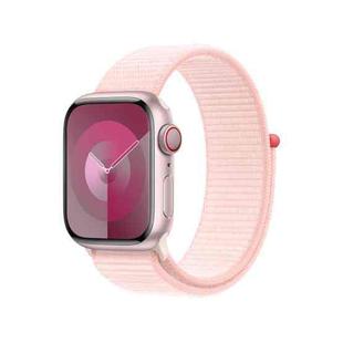 Loop Type Sport Watch Band For Apple Watch Series 9&8&7 41mm / SE 3&SE 2&6&SE&5&4 40mm / 3&2&1 38mm (Sand Pink)