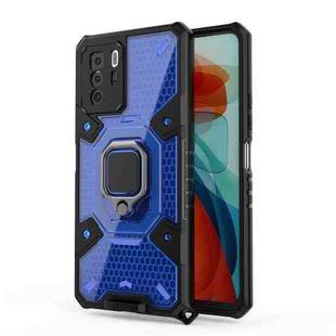 For Xiaomi Redmi Note 10 Pro 5G Space PC + TPU Ring Holder Protective Case(Blue)