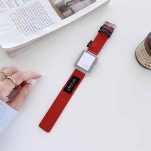 Nylon Watch Band For Apple Watch Series 8&7 41mm / SE 2&6&SE&5&4 40mm / 3&2&1 38mm(Red)