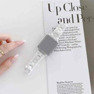 Rhombic Grid Ceramics Watch Band For Apple Watch Series 8&7 41mm / SE 2&6&SE&5&4 40mm / 3&2&1 38mm(White)