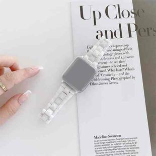 Rhombic Grid Ceramics Watch Band For Apple Watch Ultra 49mm / Series 8&7 45mm / SE 2&6&SE&5&4 44mm / 3&2&1 42mm(White)