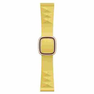 Modern Style Silicone Watch Band For Apple Watch Series 8&7 41mm / SE 2&6&SE&5&4 40mm / 3&2&1 38mm, Style:Rose Gold Buckle(Yellow)